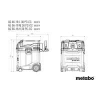 *DEMO* Metabo støvsuger H-klasse 18V 602075850