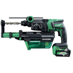 Hikoki kombihammer sds-plus DH36DPE 36V 2xBSL36A18/UC18YSL3 m/støvopsamler