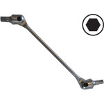 Bato Dobbelt lednøgle 6kt. 3x4mm 28703