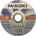 Hikoki skæreskive stål 125x1,0mm 79403303