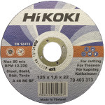 Hikoki skæreskive stål 125x1,6mm 79403313