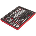 Milwaukee skraldenøglesæt 1/4", 3/8", 1/2" skum 11 4932498518