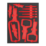 Milwaukee tom skumindlæg til 11 dele grip pliers sæt foam ins 4932493680