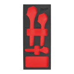Milwaukee tom skumindlæg til 3 dele adjustable wrench sæt foam ins 4932493674