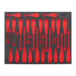 Milwaukee tom skumindlæg til 23  dele trilobe screwdriver foam ins 4932493668