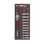 Milwaukee skraldenøglesæt 1/2 skum 28p 4932479826