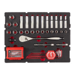 Milwaukee skraldenøglesæt 1/2" skum 65p 4932480716