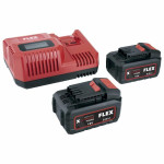 Flex akku P-sæt 55 R / 2 x 5,0 Ah batteri + lader 532739