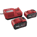Flex akku P-sæt 18-88 R / 2 x 8,0 Ah batteri + lader 533175