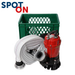 FLAIR FL-55 entreprenørdykpumpe 230V 2" suge-/ kasse med 15 meter slange 01.200K