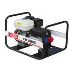 Fogo FH6000 generator 400/230v, 5,5/3,0 kva Honda motor, danske stik 59420