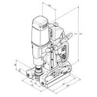 BDS PIPEMAB525 Magnetboremaskine